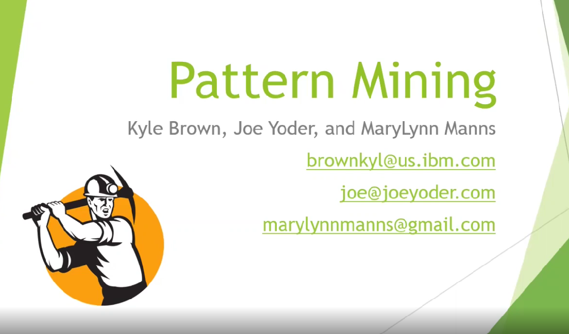 Title cover for Pattern Mining video with play button